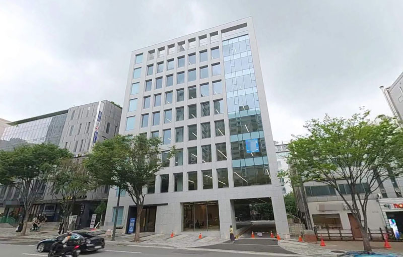 강남사무실임대 계약이 성사된 청담동 신축 오피스 외관 사진